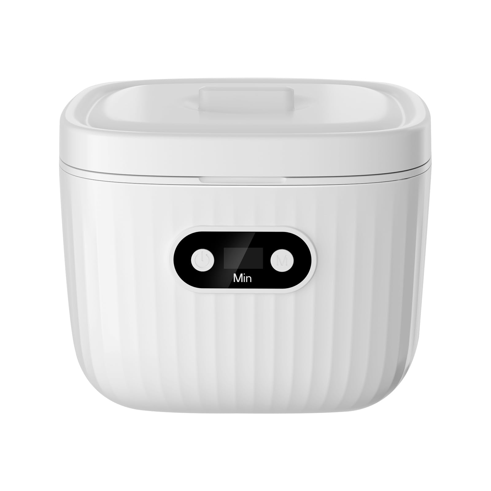 Pulitore a ultrasuoni per protesi da 45 kHz, 250 ml, per allineatore, guardia notturna, bretelle, spazzolino da denti, gioielli, anelli, collane (bianco)