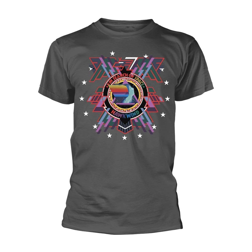 Hawkwind Unisex Adult In Search Of Space T-Shirt (M) (Charcoal Grey)