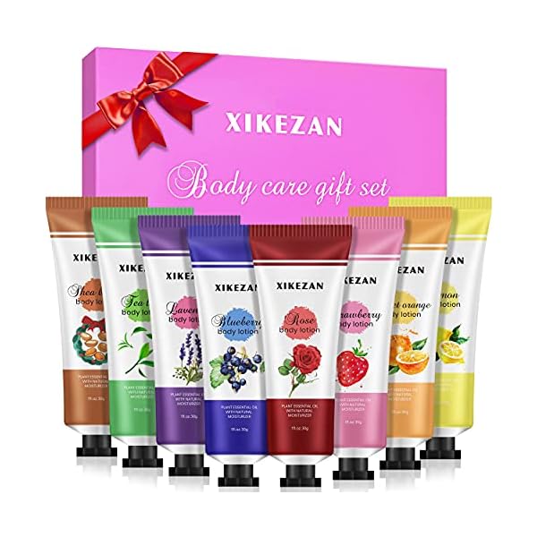 Body-Lotion-Butter-w8-Pack-Travel-Size-Body-Cream-Women-Gifts-SetNatural-Skin-Care-Products-for-Dry-Sensitive-SkinUnique-Birthday-Christmas-Stocking-Stuffers-Gifts-for-Women-Her-Girlfriend-Mom-Wife Body Lotion Butter w/8 Pack Travel Size Body Cream Women Gifts Set,Natural Skin Care Products Unique Birthday Christmas Stocking Stuffers Valentines Day Gifts for Her Women Girlfriend Mom Wife