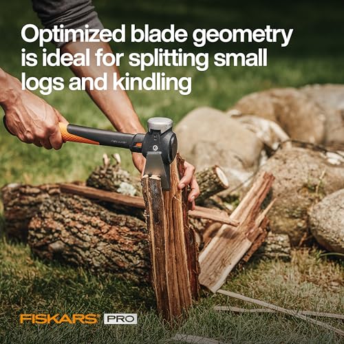 Fiskars Pro IsoCore Maul - 2.5-Pound Wood Splitter for Small Size Logs and Kindling with Shock-Absorbing Handle - Black/Orange - Image 6
