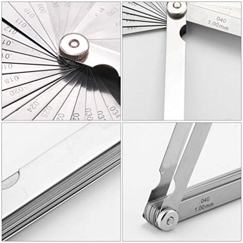 CLISPEED Calibre Apalpador de Aço Inoxidável Ferramenta de Medição de Lacuna Métrica E Imperial de M