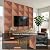 BUBOS Self-Adhesive Acoustic Wall Panels,6 Pack Wood-Pattern Soundproof Wall Panels, Total Size 70.8 x 47.2 Inches Decorative Sound Absorbing Panels for Studio, Home,Deep Diamond Weave