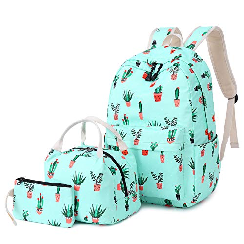 Pawsky Laptop Backpack For Women, Lightweight Casual Daypack Travel Backpack College Bookbag, Cactus #TOP6