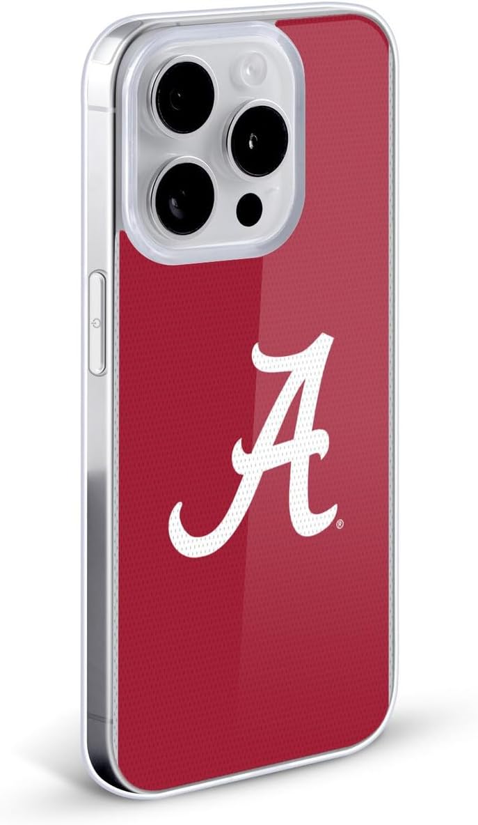 Head Case Designs Officially Licensed University of Alabama UA Football Jersey Soft Gel Case Compatible with Apple iPhone 12 / iPhone 12 Pro