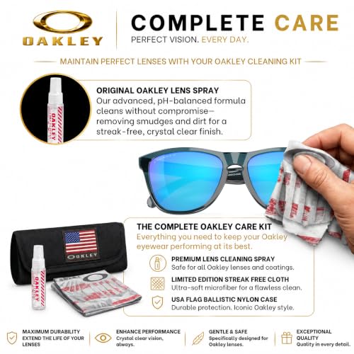 Image of Oakley FROGSKINS OO9013 Square Shape Sunglasses With Official Eyewear Kit | Men's & Women's Sunglasses