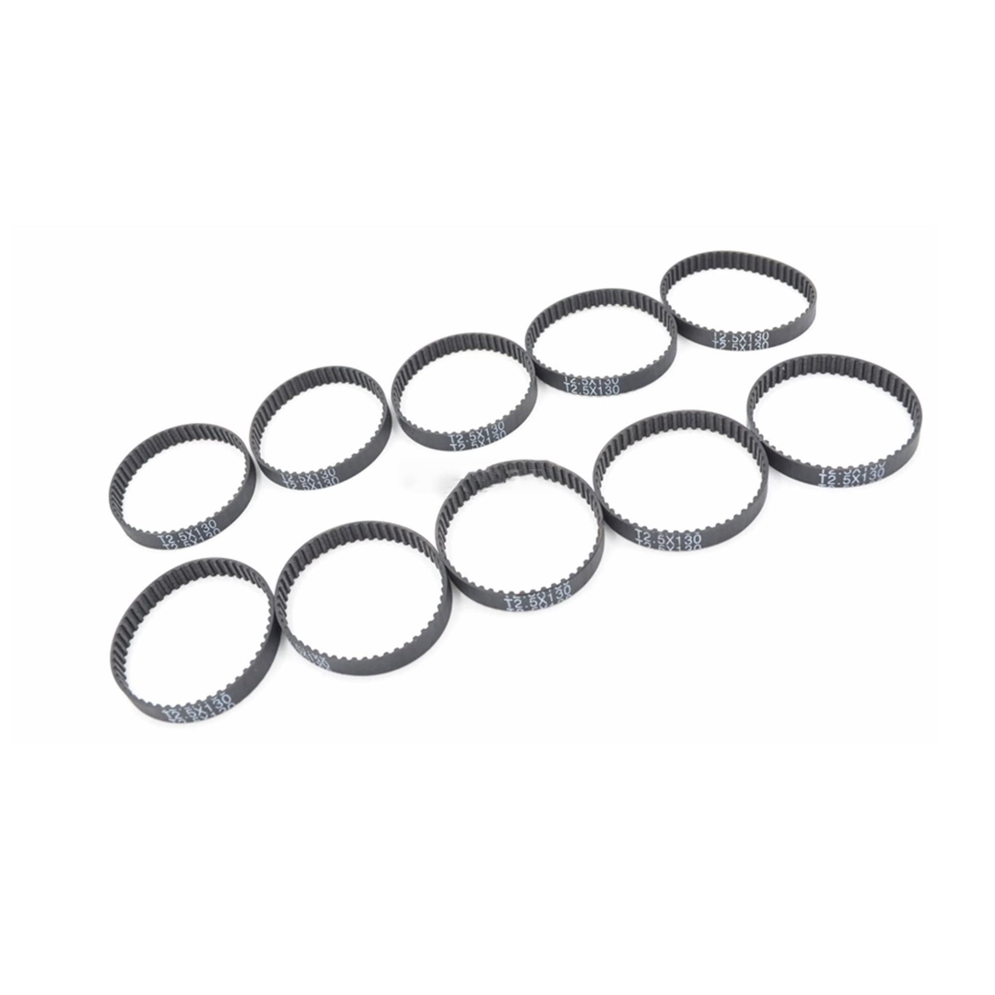 T2,5 Zahnriemen-Set – 5 Stück, 6 Mm Breite, Verschiedene Längen Von 105 Bis 145 Mm