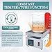 LABHOUSE Digital Cast Iron Lab Hot Plate 110V 1000W Microcomputer Electric Preheat Welder Hotplate Single Heating Stations Heater for Laboratory Glassware(120x120mm)