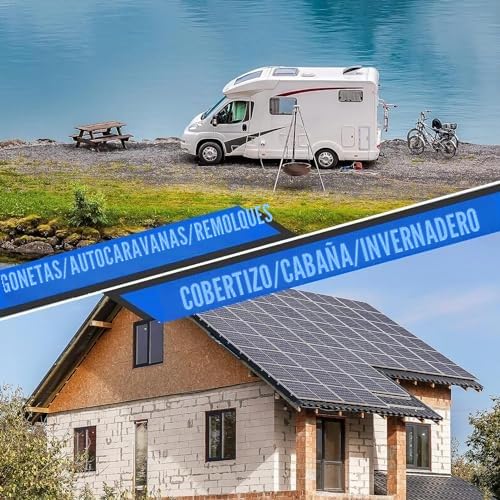 Kit de Panel Solar 300W DC 12V 24V 50A IP67 Panel Solar Impermeable de Alta Eficiencia y Mando de Cargador Solar para RV