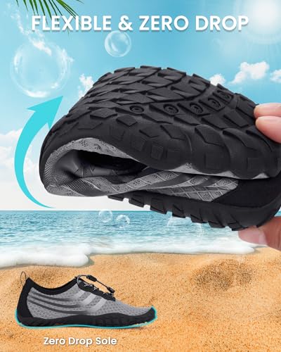 Image of Water Shoes for Women Men Quick-Dry Barefoot Shoes Breathable Aqua Socks for Swim Beach River Pool Lake Hiking Surfing Kayaking