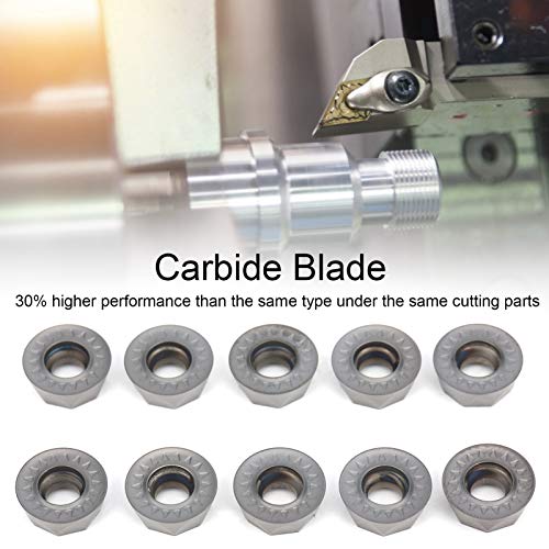 Inserto de carburo para torno CNC RPMT1204M0EJS LF6018, pack 10 piezas miniatura 5