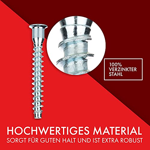 LouMaxx Connecting Screw 5 x 50 mm, Silver - Image 3