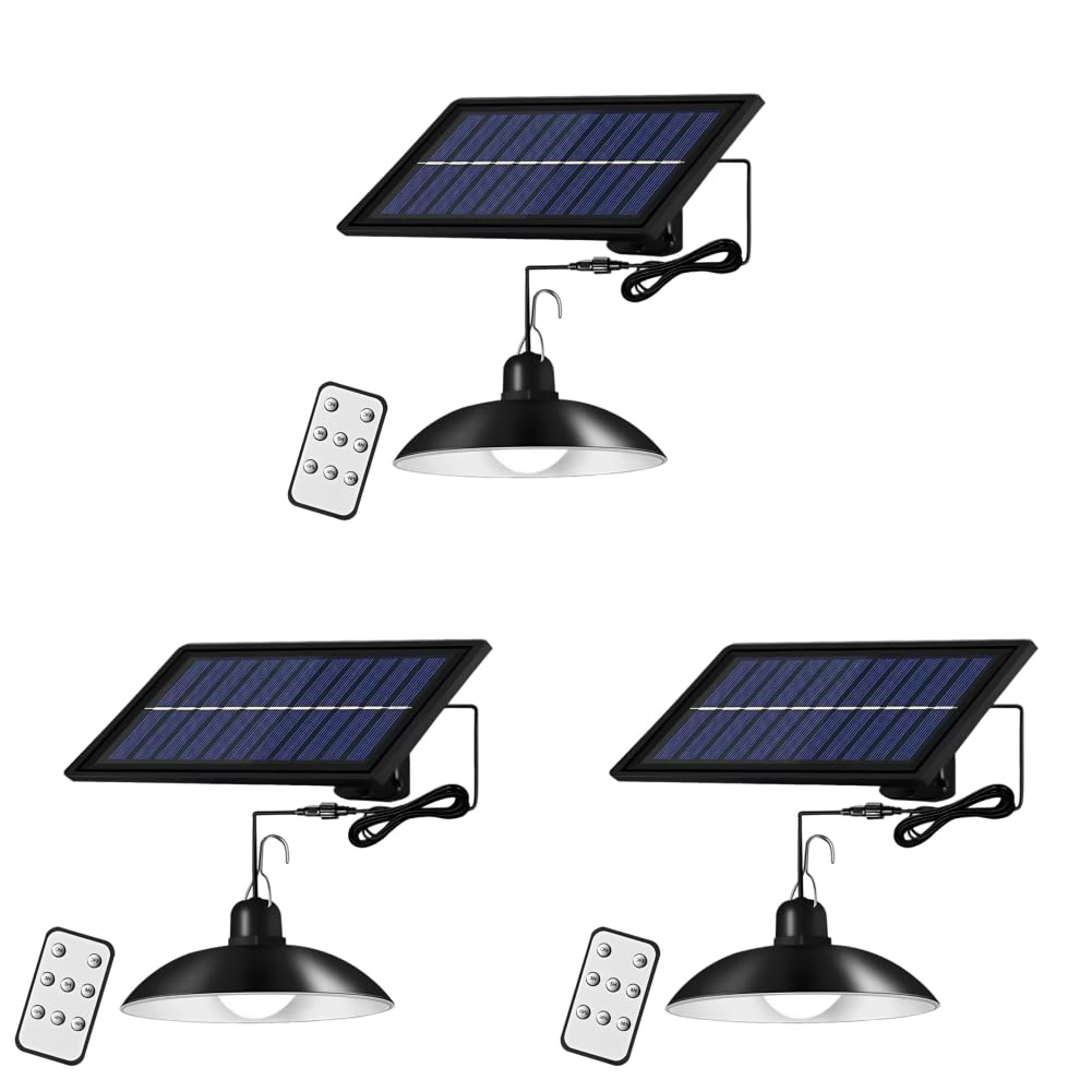 Kexpery IP65 Waterproof Solar Pendant Light with Remote for Garden & Coop
