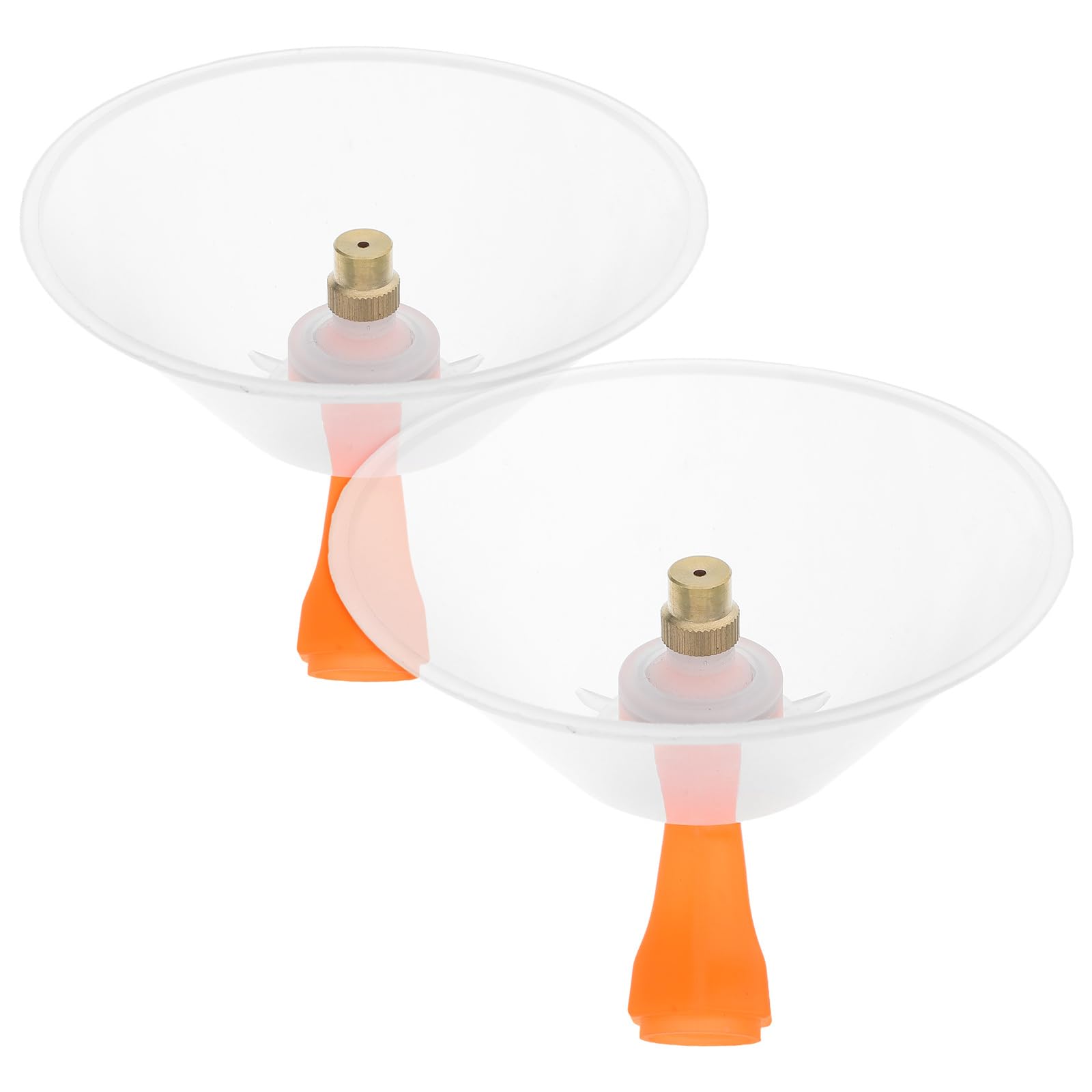 VOSAREA Electric Sprayer Nozzles 2Pcs with Transparent Windproof Shield Drift Guard for Agricultural Crop Protection and Garden Spray Efficiency