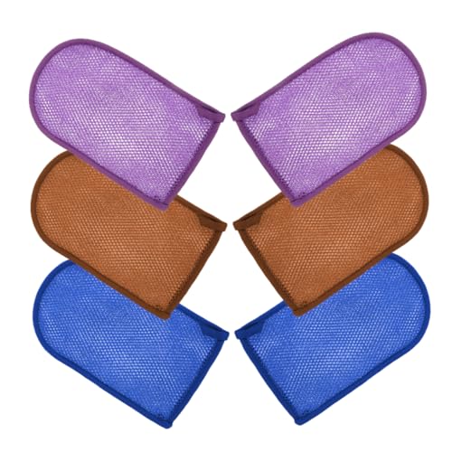 VICASKY Exfoliating Scrubber Mitts Bath Gloves Exfoliating Mittens Skin Cleaning for Bathing