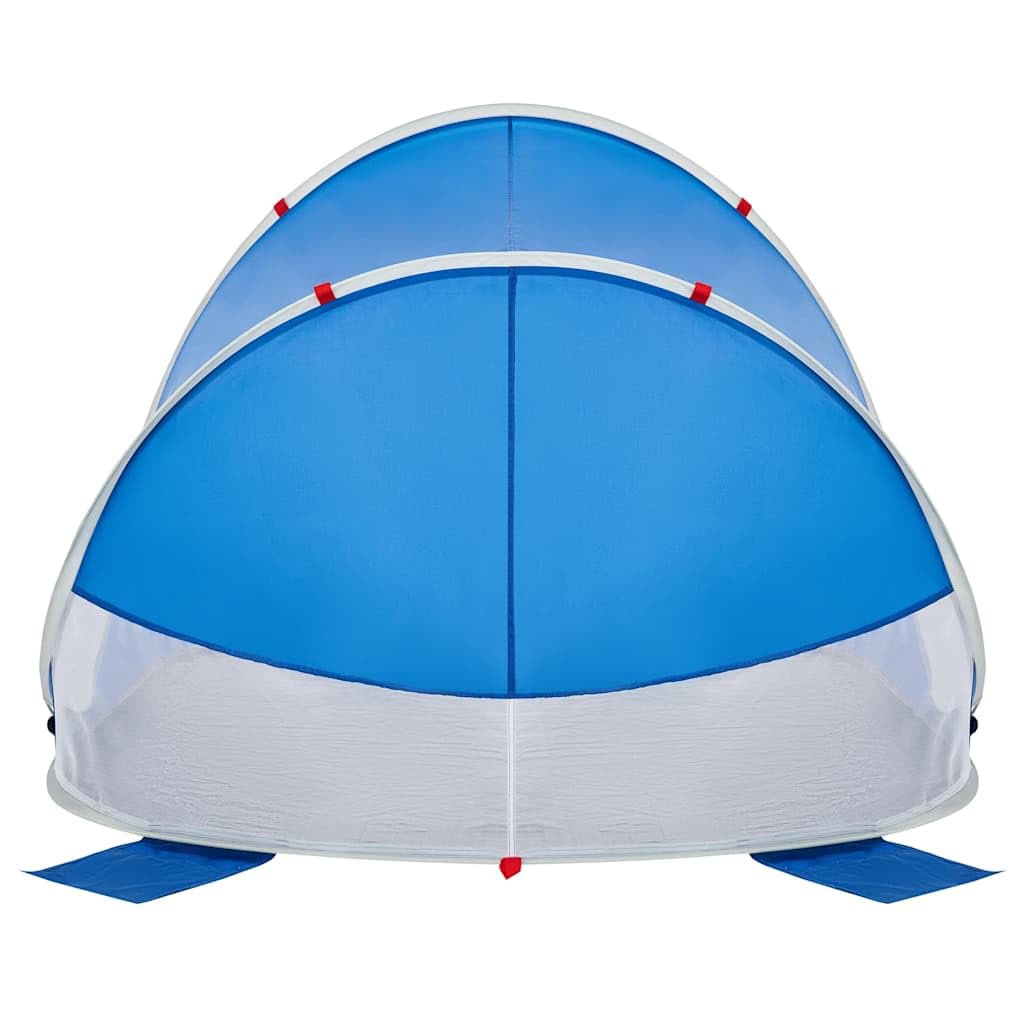 Namiot plażowy Pop-Up Azurblau wodoszczelny z poliestru 190T z powłoką poliuretanową 205 x 125 x lekki namiot samorozkładający na plażę, kemping, do aktywności na świeżym powietrzu, z torbą