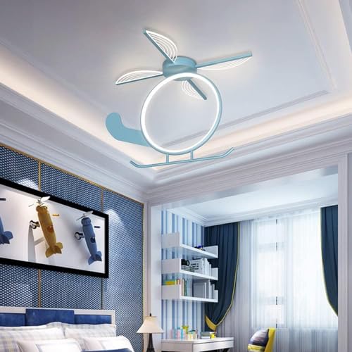 Plafonnier LED variable 38W en forme d'avion pour éclairage de chambre enfant
