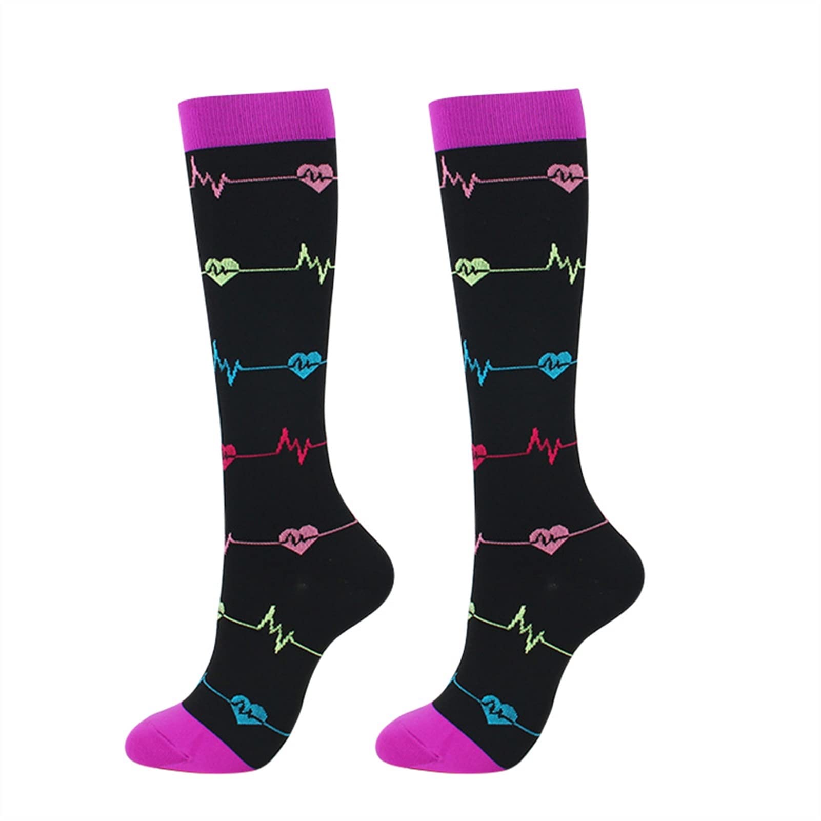 Calze da uomo Calze da uomo colorate da uomo a forma di calze elastiche e elastiche a forma di calze cicli for ciclismo for eseguire calze da ciclismo mara ( Color : AN01-3 , Size : Men (EU37-44) )