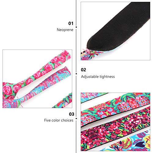 Amosfun Pulseira de Retenção de Fio Elástico de Neoprene para Óculos Esportivos E Porta-Óculos de So