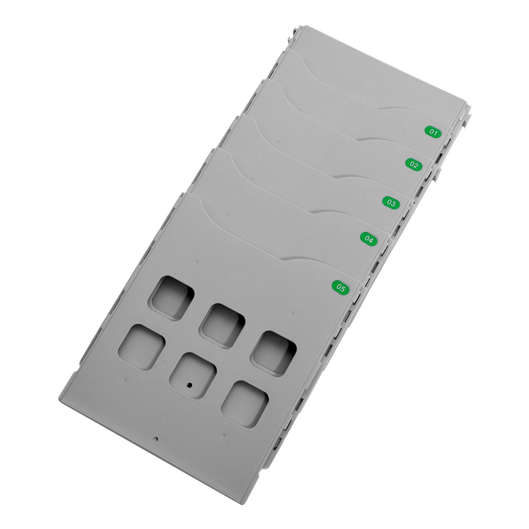 Lurrose Document Holder Desktop File Storage Rack Slot Stationery Organizer Shelf for Office Supplies Silver Finger Safe Design for Efficient Organization for Students and Professionals