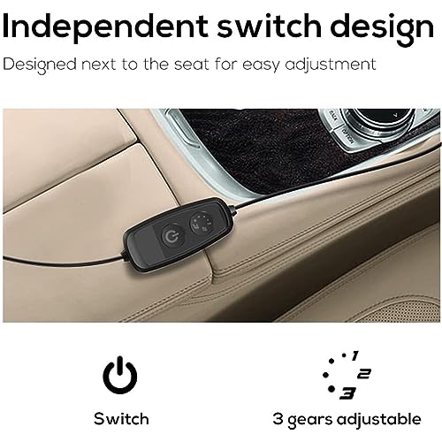 Portable Car Seat Fan With Adjustable Strap - USB Powered Bladeless 3 Speed Cooling Air for Front Rear Passenger, SUV RV Vehicles (Brown) - Image 4