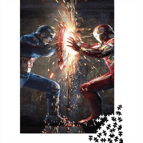 Iron Man Rompecabezas para Adultos 1000 Piezas Rompecabezas para AdultosRompecabezasRegalos para AdultosAdecuado para Todos Los Adultos Y Niños 1000pcs (75x50cm)