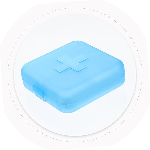 Miniatura 6 de EXCEART 40 unids 4 rejilla caja de medicina compartimento organizador de tabletas soporte organizador de tabletas titular contenedor de viaje