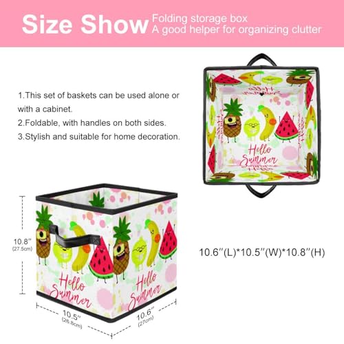 Boîte de rangement pliable cube avec poignées pour optimiser vos placards