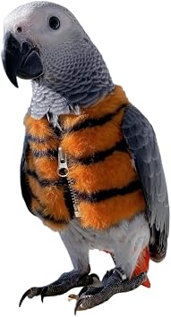Parrot Bird Supplies, Light Flying Clothes, Warm and Comfortable, Tiger Skin, Green Cheek Parrot, Little Sun Parrot, Monk Parrot, Starling, mynah, Senegal Parrot, mini Macaw Sweater 5XL