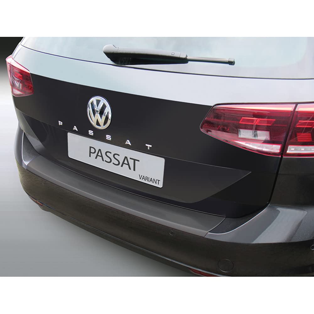 RGM Protector del Parachoques Trasero ABS Compatible con Volkswagen Passat (3G) Variant/Alltrack Facelift 2019- Negro