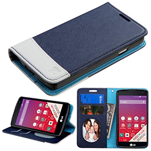 MyBat Carrying Case for LG LS660 Tribute/LG MS359 F60/LG VS810PP Transpyre - Retail Packaging - Blue/White