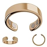 VitalRing 1. Generation Wechseljahre Ring - Innovativer Magnet-Akupressur-Ring | Schlafqualität & Stressreduktion | Stilvolles Design für natürliche Heilung (Gold)