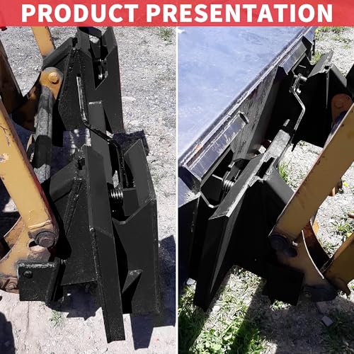 Image of ECOTRIC Skid Steer Quick Attach Adapter Quick Compatible with Loaders Skid