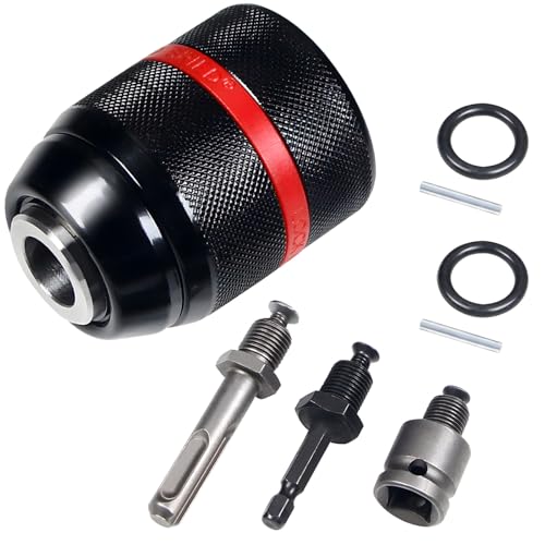 Keyless Drill Chuck for Milwaukee,1/2-20UNF Mount 1.5-13mm Self-tighten Drill Chuck for Multiple Purposes,Including 3/8