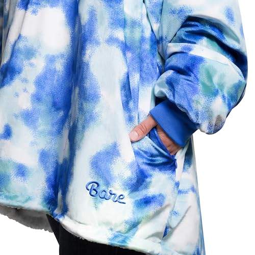 Image of Bare Home Wearable Blanket Hoodie - Soft Plush Sherpa - Warm and Cozy - Oversized Wearable Blanket