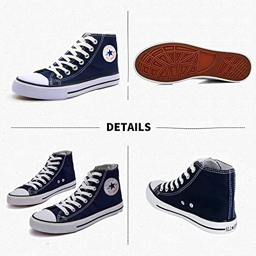 Image of Long High Top Canvas Men Sneakers