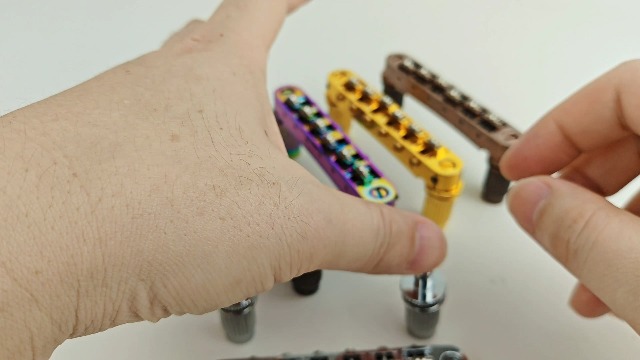 Amazon.com: Guyker Guitar Tune-O-Matic Roller Saddle Bridge