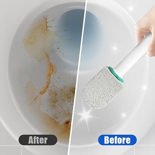 Miniatura 4 de Limpiador de piedra pómez para inodoro, piedra pómez con asa, para quitar la cal (10 piezas)