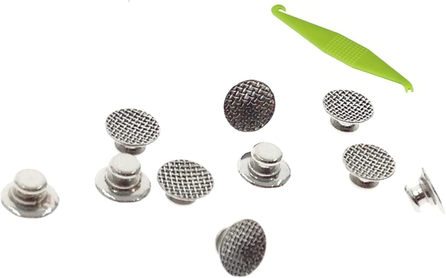 50 Pcs Dental Orthodontic Lingual Buttons Bondable Round Mesh Base