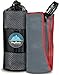 Youphoria Microfiber Quick Dry Travel Towel with Carry Case - Fast Drying & Absorbent - Ideal Ultra Light Towels for Travel, Camping, Beach, Backpacking, Gym, Sports, Swimming