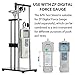 BAOSHISHAN Force Gauge Stand Push Pull Force Test Stand Manual Test Stand Vertical Spiral Type Stroke 220mm with 2 x HJJ-001 Clamp (APH Test Stand)