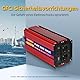 TAGEEBLU 4000W Reiner Sinus Wechselrichter DC 12V auf AC 230V Spannungswandler, Wechselrichter für Fahrzeuge mit Alligatorclip, 2 AC Steckdose und LCD Bildschirm