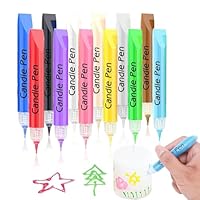 Krevo Art Set 12 Matite Colorate Per Candele | Colori Vivaci | Per Decorazione Fai Da Te - Foto 3