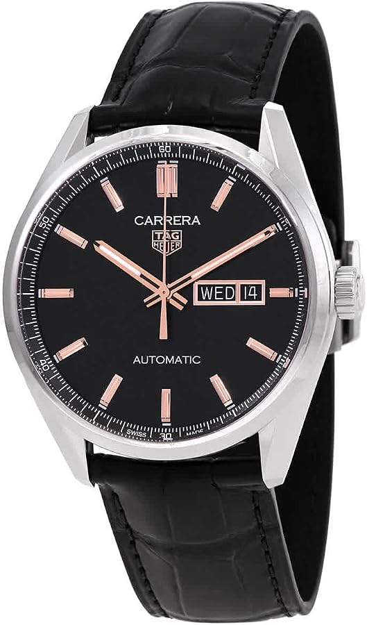 Tag Heuer Carrera Day Date Automatic Black Dial Men's Watch