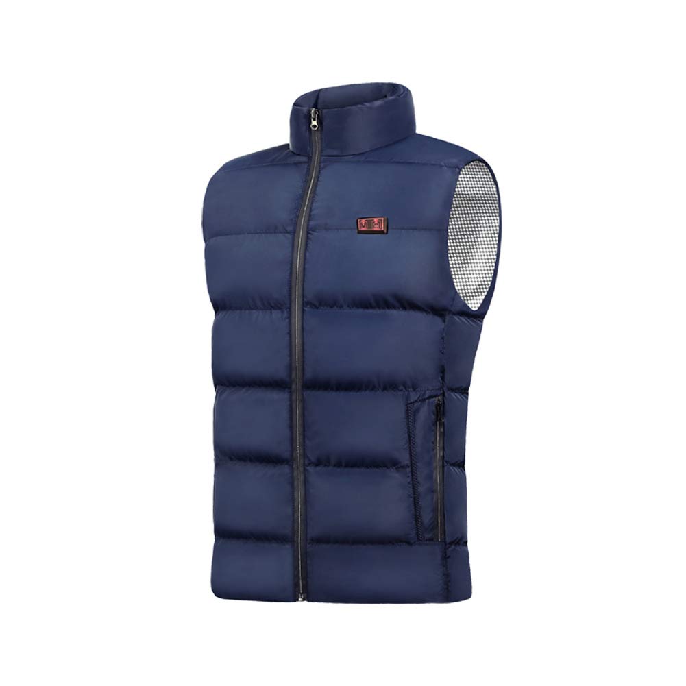Gilet riscaldato da uomo, giacca calda elettrica con doppio interruttore di alimentazione, lavabile, leggero e riscaldante, ideale per l'inverno, attività all'aperto, escursionismo, caccia, pesca