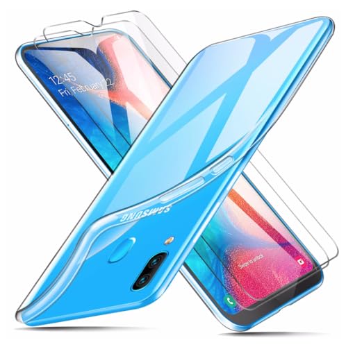 Movilear Funda Carcasa Gel Transparente para Samsung Galaxy A20 4G, Ultra Fina 0,33mm, Silicona TPU de Alta Resistencia y Flexibilidad FGTR