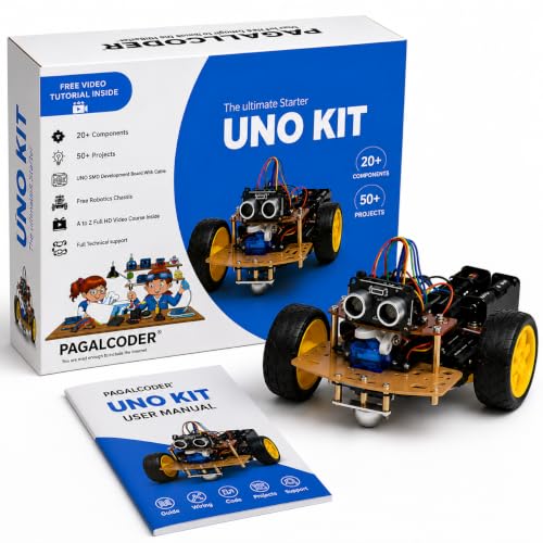 Image of The Ultimate Starter Kit for UNO R3 Development Board | Recommended Video Courses Inside | with Most Vital Components and sensors (Basics)