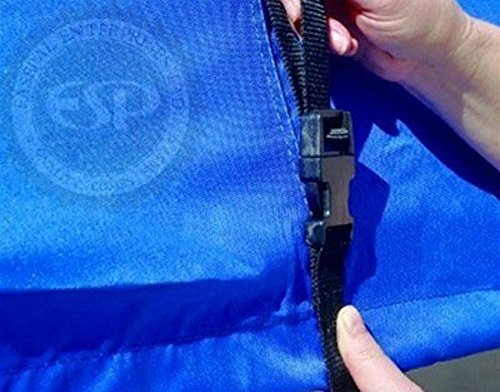 EXCOLO Winterzeil bootafdekking S max. L 4,90 m / B 2,30 m dekzeil boot bescherming kap hoes in blauw - Image 7