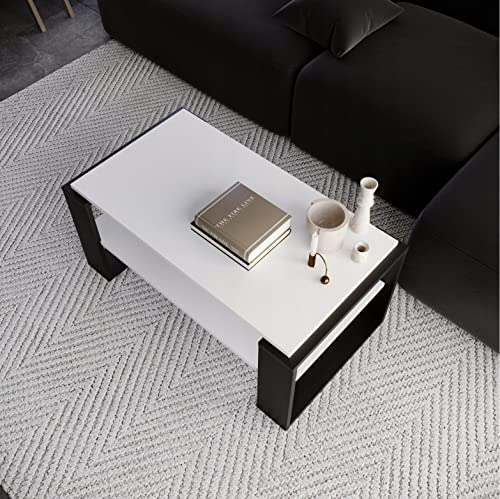 Table basse rétro Kaja 42 cm de hauteur pour optimiser l'espace du salon moderne - 3