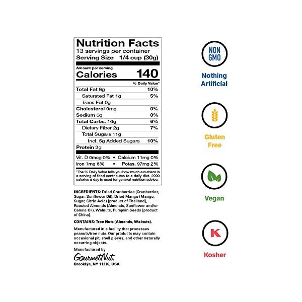 Power-Up-Trail-Mix-Gourmet-Nut-Bag-Mega-Omega-14-Ounce Power Up Premium Trail Mix - Mega Omega Trail Mix 14oz, Gluten Free, Vegan, Non-GMO