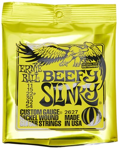 Image of Ernie Ball Beefy Slinky Nickel Wound Electric Guitar Strings, 11-54 Gauge (P02627)